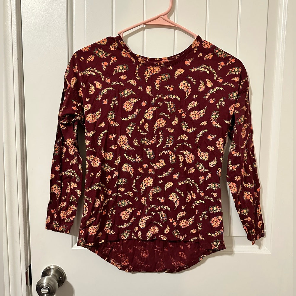Old Navy Girls Floral Printed Long Sleeve T-Shirt